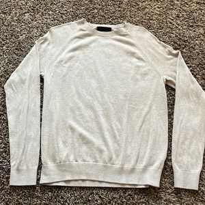 Cream Colored Crew Neck Sweater